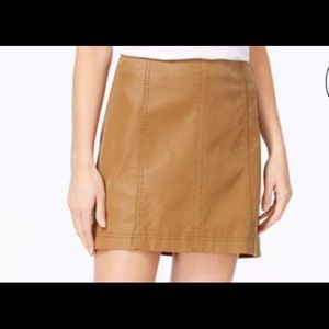 Free People Modern Femme Suede Mini Skirt